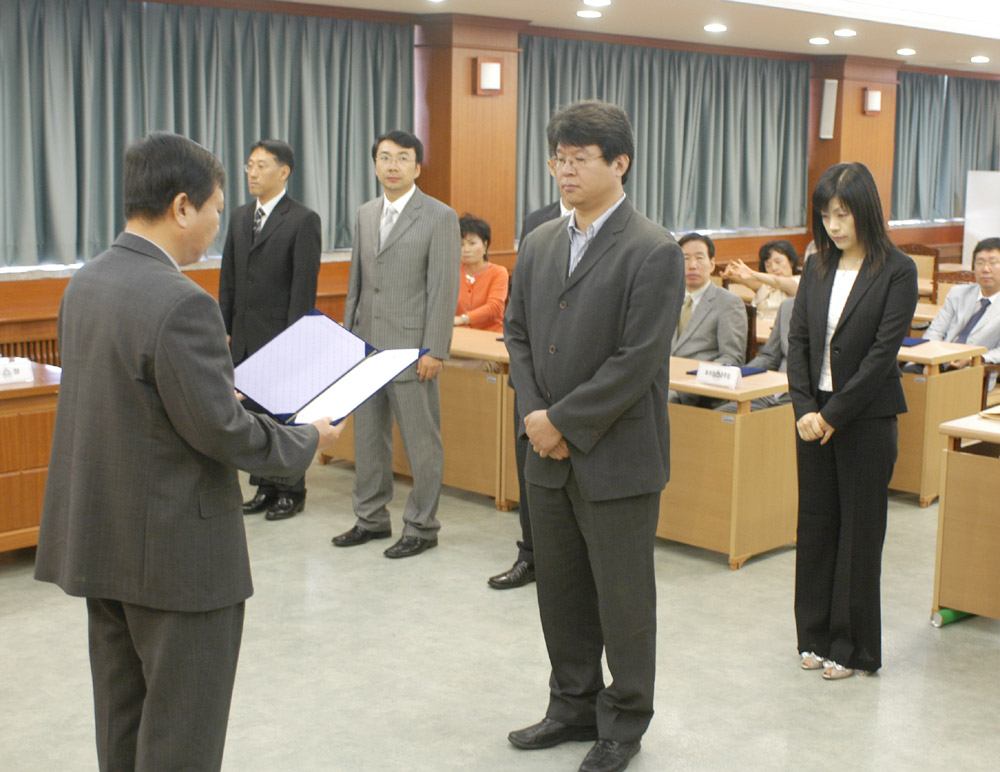 교원 보직 및 재임용 , 승진 임명장 수여식