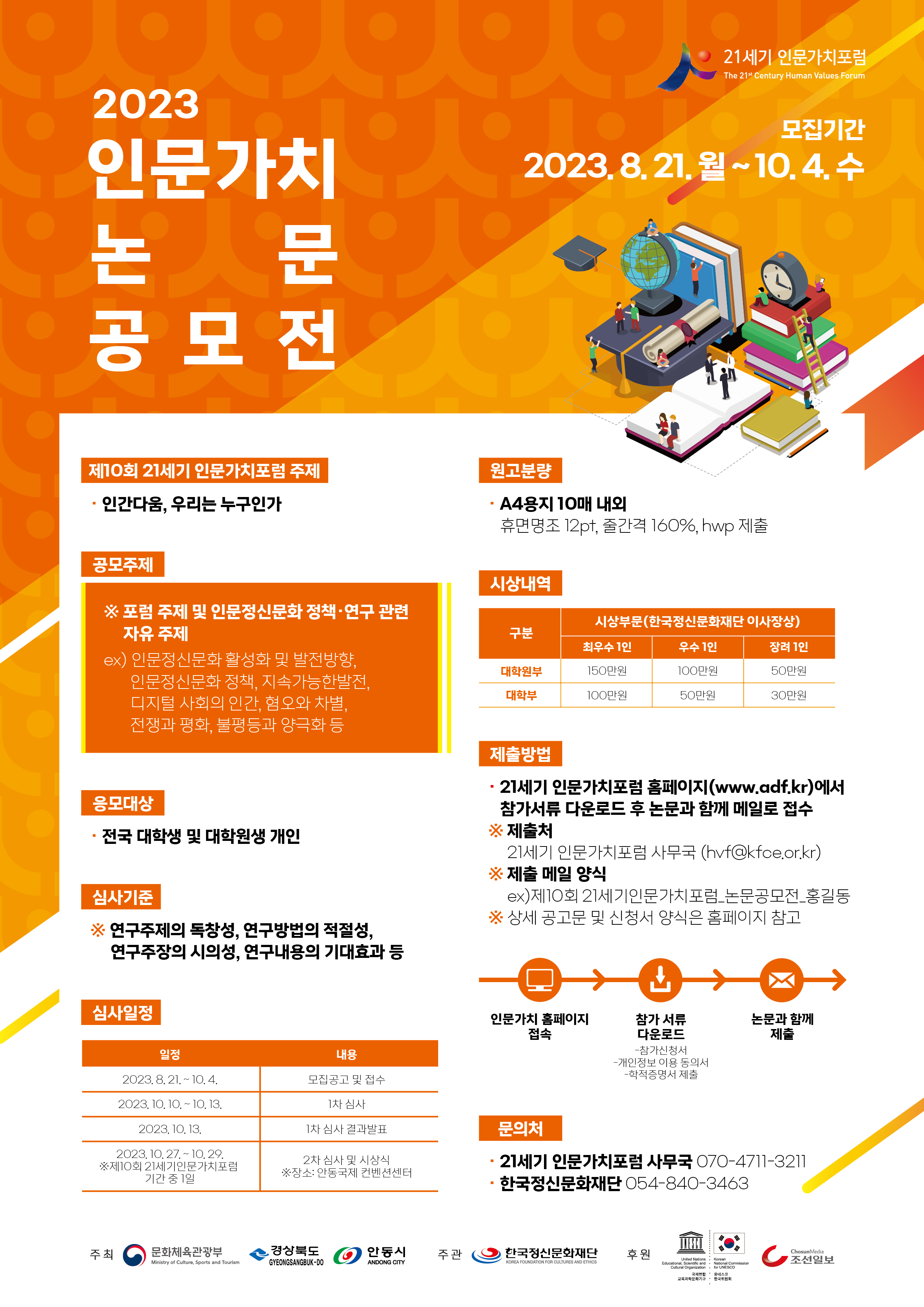 제 10회 21세기인문가치포럼 논문ㆍ영상공모전 홍보